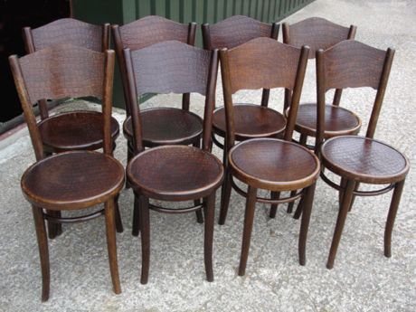 An image 8 Thonet Bentwood Chairs