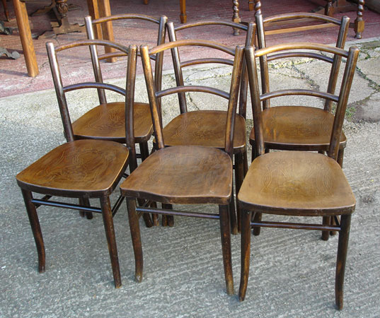 An image of Square Art Nouveau Bentwood Chairs